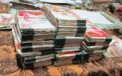 Money found in the possession Muhammad Abed, the Israeli lawyer (photo credit: courtesy of Shin Bet)