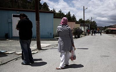 Illustrative photo of a street in Larnaca, Cyrpus, May 2, 2014  (photo credit: AFP/ YIANNIS KOURTOGLOU)