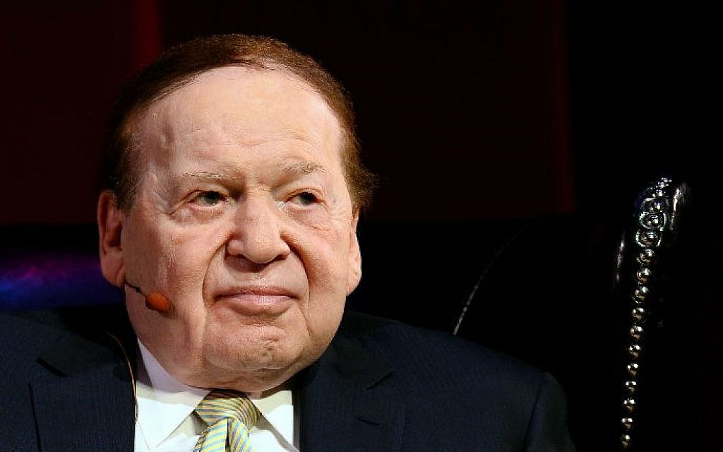 Casino magnate and Republican megadonor Sheldon Adelson in Las Vegas, Nevada, 2014. (Ethan Miller/Getty Images/AFP)