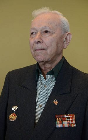Yosef Sosna performed counterespionage work for the Red Army during World War II, beginning his training at age 17. (Shahar Azran/JTA)