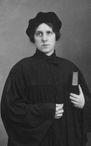 The first woman rabbi, Regina Jonas, at her ordination in 1935. (courtesy)