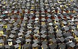 Illustrative. A college graduation ceremony. (CC BY John Walker/Flickr)