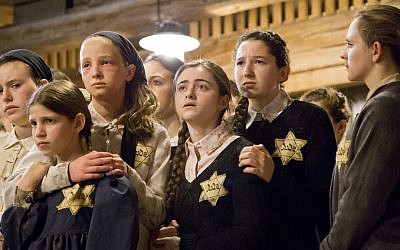 Members of the Philadelphia-based 'Butterfly Project' perform in Terezín, the very place where the characters they portrayed had been imprisoned during the Holocaust. (Londa Salamon Photography/ http://www.londaphotography.com via JTA)
