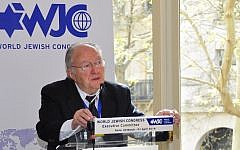 Roger Cukierman, president of the umbrella group for France’s Jewish organizations (photo credit: courtesy World Jewish Congress/JTA)