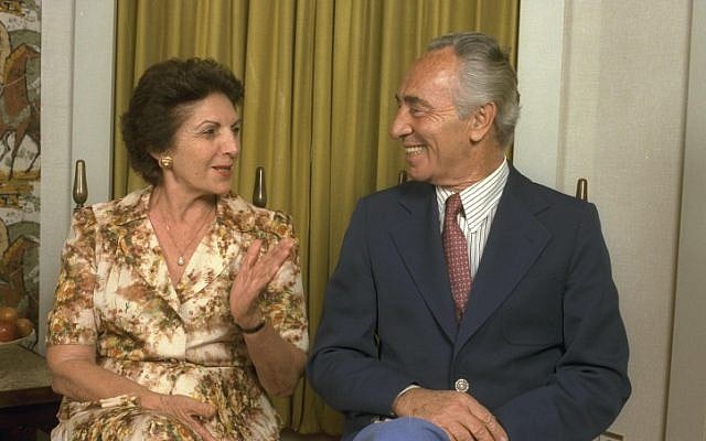 Then prime minister Shimon Peres and his wife Sonya, 1984. (photo credit: Nati Harnik/GPO Flash90) Then prime minister Shimon Peres and his wife Sonya, 1984. (photo credit: Nati Harnik/GPO Flash90)