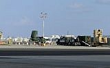 Israel multi-layer missile defense systems on exhibition for US President Obama during his visit in March 2014. The display includes the 'Iron Dome' battery (left), 'Magic Wand' (also known as 'David's Sling') launcher (center) and the Arrow system ('Arrow II' & 'Arrow III' missiles right). (photo credit: Tsahi Ben-Ami/Flash 90)