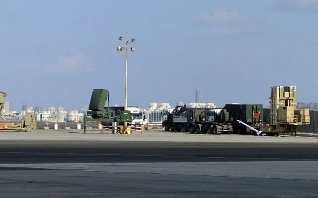Israel multi-layer missile defense systems on exhibition for US President Obama during his visit in March 2014. The display includes the 'Iron Dome' battery (left), 'Magic Wand' (also known as 'David's Sling') launcher (center) and the Arrow system ('Arrow II' & 'Arrow III' missiles right). (photo credit: Tsahi Ben-Ami/Flash 90) Israel multi-layer missile defense systems on exhibition for US President Obama during his visit in March 2014. The display includes the 'Iron Dome' battery (left), 'Magic Wand' (also known as 'David's Sling') launcher (center) and the Arrow system ('Arrow II' & 'Arrow III' missiles right). (photo credit: Tsahi Ben-Ami/Flash 90)