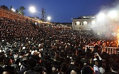 Lag B'Omer celebrations on Mt. Meron in 2013. (photo credit: Yaakov Naumi/Flash90)