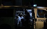 Illustrative: Bomb squad police unit checking a suspicious object, April 27, 2014. (Tomer Neuberg/Flash90)