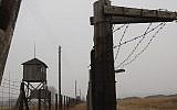 In this Nov. 9, 2005 file picture watch towers and a barbed wire fence of the former Nazi death camp Majdanek outside the city of Lublin in eastern Poland are photographed.  (Photo credit: AP/ Czarek Sokolowski,file)