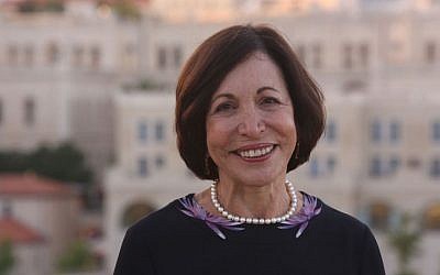 JDC board president Penny Blumenstein in Jerusalem. (Sasson Tiram)