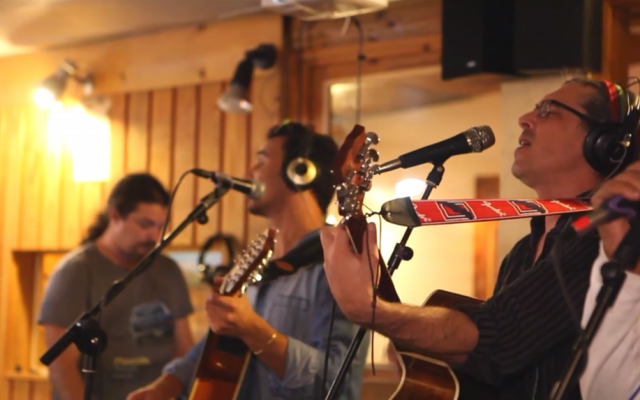 Members of the Israeli band Nine Lives play their song "Haruach (the spirit)" (screen capture: YouTube)