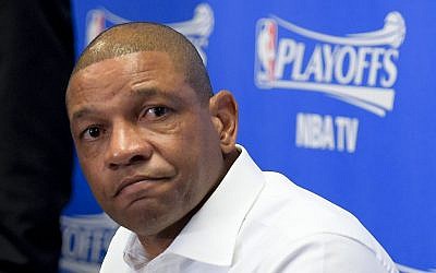 Los Angeles Clippers coach Doc Rivers (photo credit: AP)