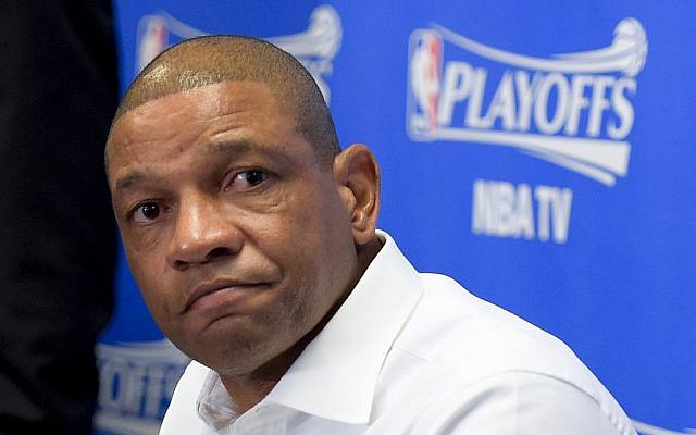 Los Angeles Clippers coach Doc Rivers (photo credit: AP)