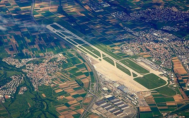 Aerial photo of Stuttgart Airport, Germany (photo credit: Wikimedia Commons, CC BY-SA 3.0 DE, Wo st 01) Aerial photo of Stuttgart Airport, Germany (photo credit: Wikimedia Commons, CC BY-SA 3.0 DE, Wo st 01)