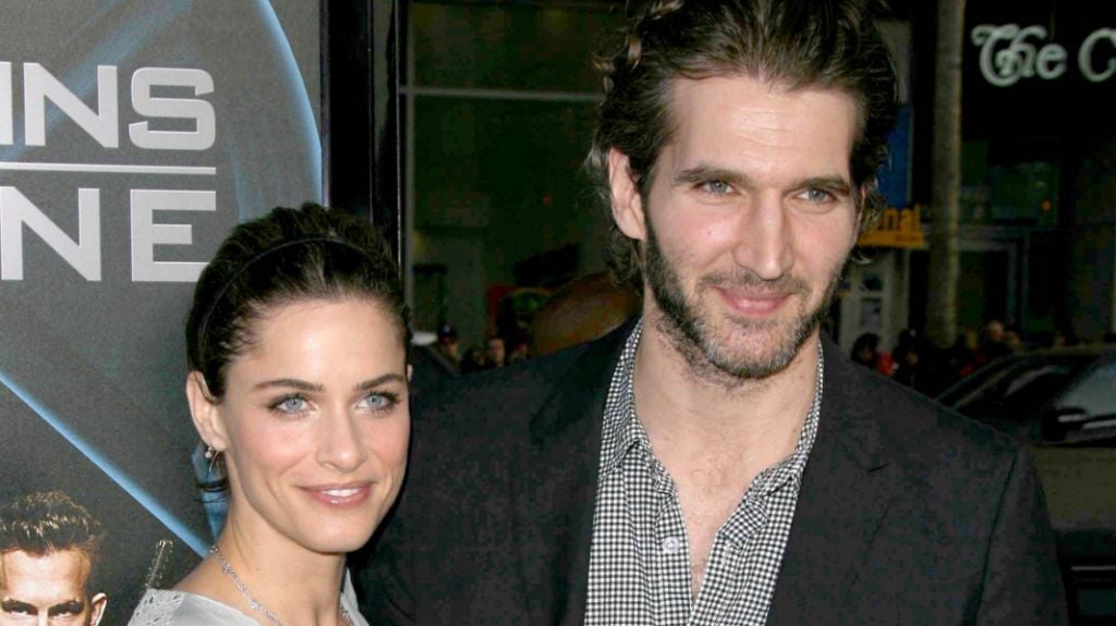 Benioff with his wife, the actress Amanda Peet. (photo credit: Shutterstock image by S. Bukley) Benioff with his wife wife, the actress Amanda Peet (via Shutterstock)