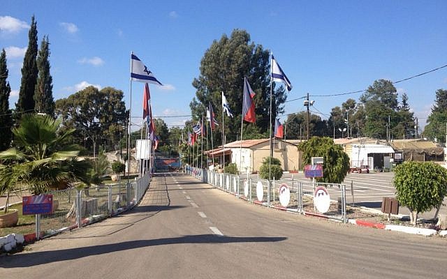 The road out of Prison Four (photo credit: Mitch Ginsburg/ Times of Israel)