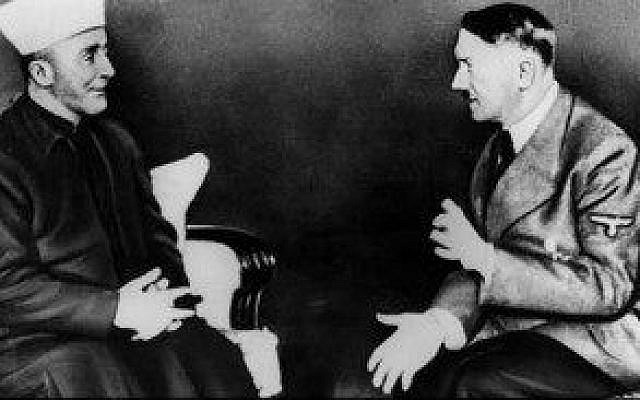 A picture from a 1941 meeting between Adolf Hitler and the Palestinian Mufti Haj Amin al-Husseini. (photo credit: public domain) A picture from a 1941 meeting between Adolf Hitler and the Palestinian Mufti Haj Amin al-Husseini. (photo credit: public domain)