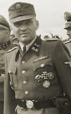 SS-Obersturmbannführer (lieutenant colonel) Rudolf Höss at Auschwitz, in 1943. (Photo credit: Wikimedia)