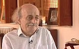 Progressive Socialist Party (PSP) Walid Jumblatt in an interview with the BBC in 2012. (screen capture, YouTube)
