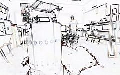 Raw images captured by a Kinect camera, ready for processing in the Technion system (Photo credit: courtesy)