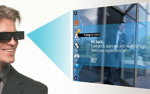 Lumus smart glasses in action (Photo credit: Courtesy)
