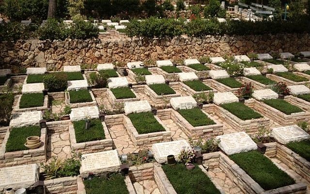 A Yom Kippur War plot (photo credit: Mitch Ginsburg/ Times of Israel)
