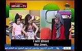 Screenshot from the Al-AQsa TV show "Pioneers of Tomorrow," broadcast in Gaza on May 2, 2014, translated by MEMRI. (Photo credit: screen capture YouTube)