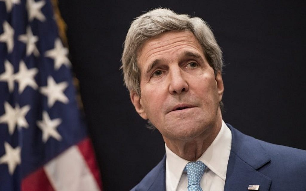 US Secretary of State John Kerry on June 22, 2014 in Cairo. (photo credit: AFP Photo/BRENDAN SMIALOWSKI) US Secretary of State John Kerry on June 22, 2014 in Cairo. (photo credit: AFP Photo/BRENDAN SMIALOWSKI)