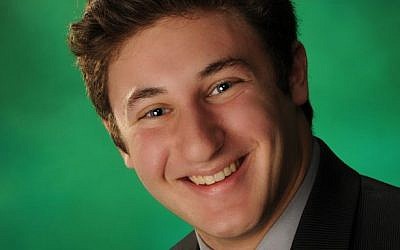 Recent high school graduate Joe Goldberg, of St. Louis, promotes community service in the Conservative movement. (Courtesy Joe Goldberg/via JTA)