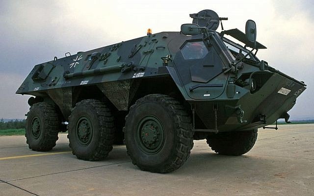 A Rheinmetall armored personnel carrier (photo credit: Wikipedia/Department of Defense)