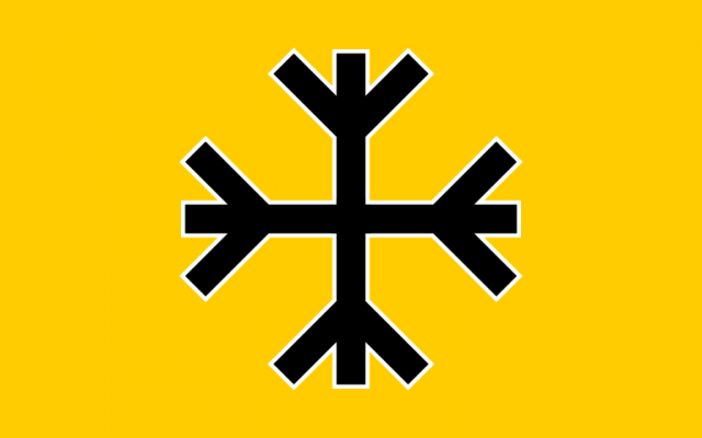 Logo of the Svenskarnas Parti (photo credit: Wikipedia commons/AnonMoos/File) Logo of the Svenskarnas Parti (photo credit: Wikipedia commons/AnonMoos/File)