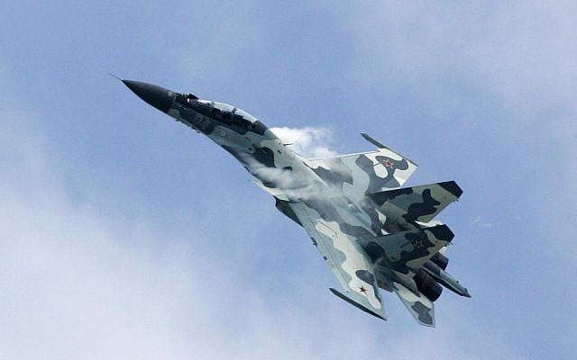A Russian Su-30 fighterjet performs at the MAKS 2007 Air Show at Zhukovsky airfield outside Moscow, Sunday, August 26, 2007. (AP/Ivan Sekretarev) A Russian Su-30 fighterjet performs at the MAKS 2007 Air Show at Zhukovsky airfield outside Moscow, Sunday, August 26, 2007. (AP/Ivan Sekretarev)