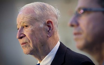Phillip Frost, Chairman of the Board of Teva Pharmaceutical Industries, seen at the Tel Aviv Stock Exchange in August 2013. (photo credit: Moshe Shai/Flash90)