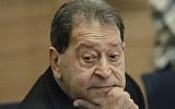 Binyamin Ben-Eliezer in 2014. (Miriam Alster/Flash90)