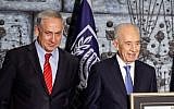 Prime Minister Benjamin Netanyahu and President Shimon Peres , file photo (Photo credit: Flash90)