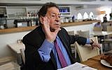 Binyamin Ben-Eliezer photographed in Tel Aviv in April. (Photo credit: Yaakov Naumi/FLASH90)