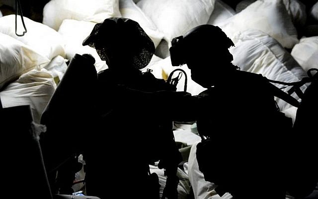 The IDF 931 Nachal Brigade seen during search patrols in the Balata refugee camp near Nablus, in the West Bank, Wednesday, June 18, 2014. (photo credit: IDF Spokesperson/Flash90)