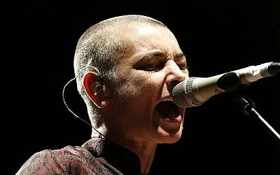 Sinead O’Connor during a live performance in 2013 (photo credit: Wikimedia Commons, CC BY-SA 3.0, Pymouss)