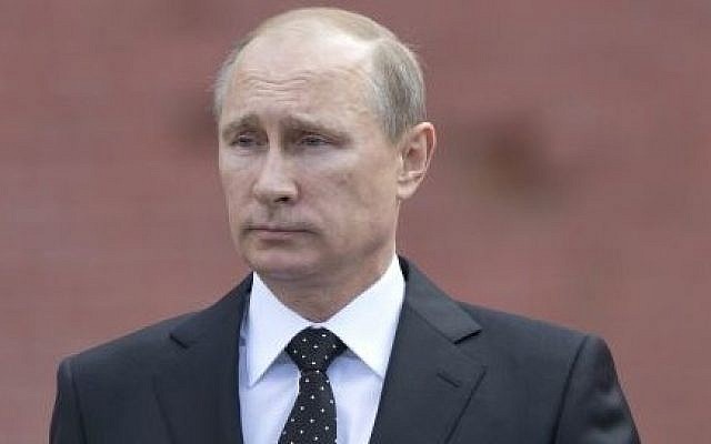 Russian President Vladimir Putin in Moscow on June 22, 2014. (photo credit: AP Photo/Alexander Zemlianichenko) Russian President Vladimir Putin in Moscow on June 22, 2014. (photo credit: AP Photo/Alexander Zemlianichenko)