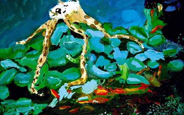 Painting by Tali Brumberg, who works at the ALUT Occupational Center in Jerusalem. (courtesy) Painting by Tali Brumberg, who works at the ALUT Occupational Center in Jerusalem. (courtesy)