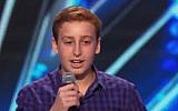 12-year-old Josh Orlian on "America's Got Talent" (photo credit: Youtube screenshot)