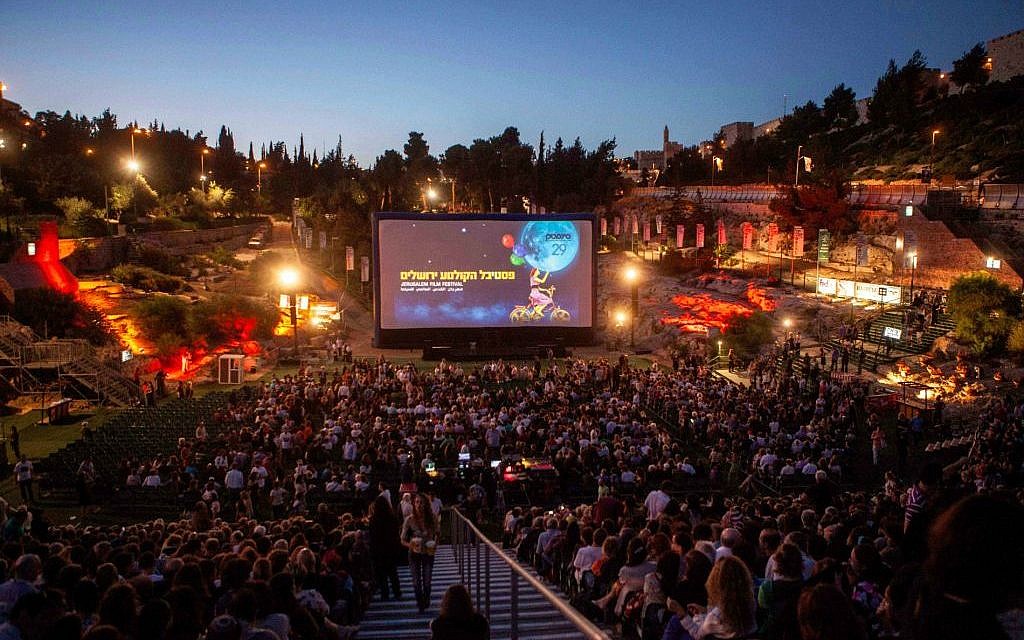 At the opening of the 29th Jerusalem Film Festival, held, in the capital's Sultan's Pool venue. (Uri Lenz/Flash90) At the opening of the 29th Jerusalem Film Festival, held, in the capital's Sultan's Pool venue. (Uri Lenz/Flash90)