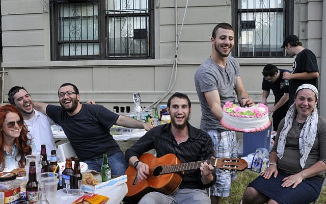 American Jews at a party in Brooklyn, New York, on June 17, 2013. (photo credit: Serge Attal/Flash90)