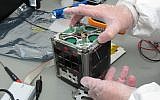A nano-satellite made in Israel (photo credit: CC BY-SA Royroy903 Wikimedia Commons)