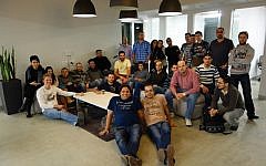 The ironSource team at its Tel Aviv headquarters (Courtesy)