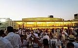Diner En Blanc in Tel Aviv, June 25. (photo credit: Photo by Alexi Rosenfeld)