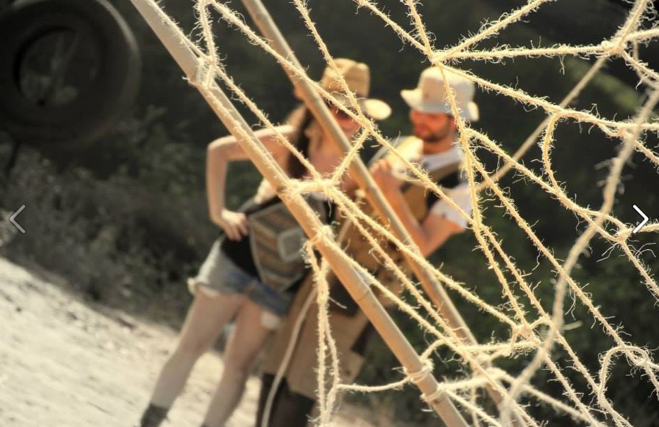 Getting some of the installations ready at the alternative, open community of Midburn (Courtesy Burning Man Israel)