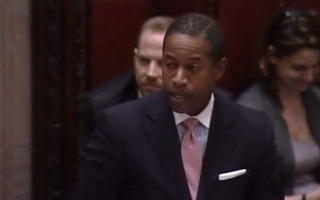 US Senator Malcolm Smith (Dem.) in March 2014. (screen capture, YouTube) US Senator Malcolm Smith (Dem.) in March 2014. (screen capture, YouTube)