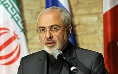 Iranian Foreign Minister Mohammad Javad Zarif gives a press statement after a round of nuclear talks between the European Union and Iran in Vienna, on July 18, 2014. (photo credit: AFP/STR)